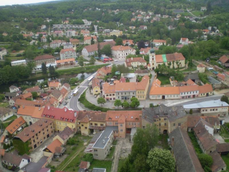 Vranov nad Dyjí - pohled ze zámku